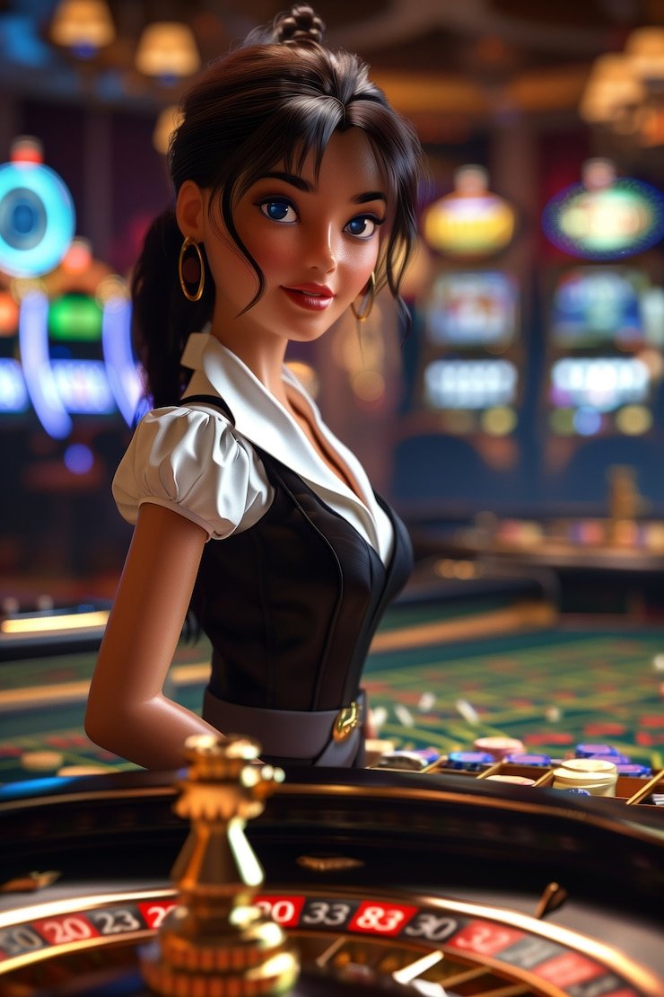 Aplikasi mobile kera jitu menampilkan meja dealer langsung dan antarmuka pengguna